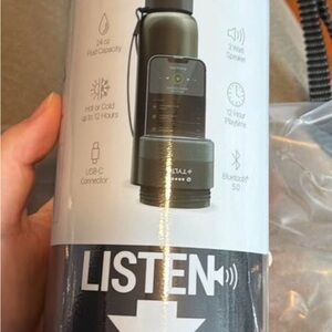 Portable Bluetooth Speaker water Bottle - Black